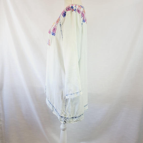 Soft Surroundings Mixteca Embroider Tunic Large - Picture 8 of 13